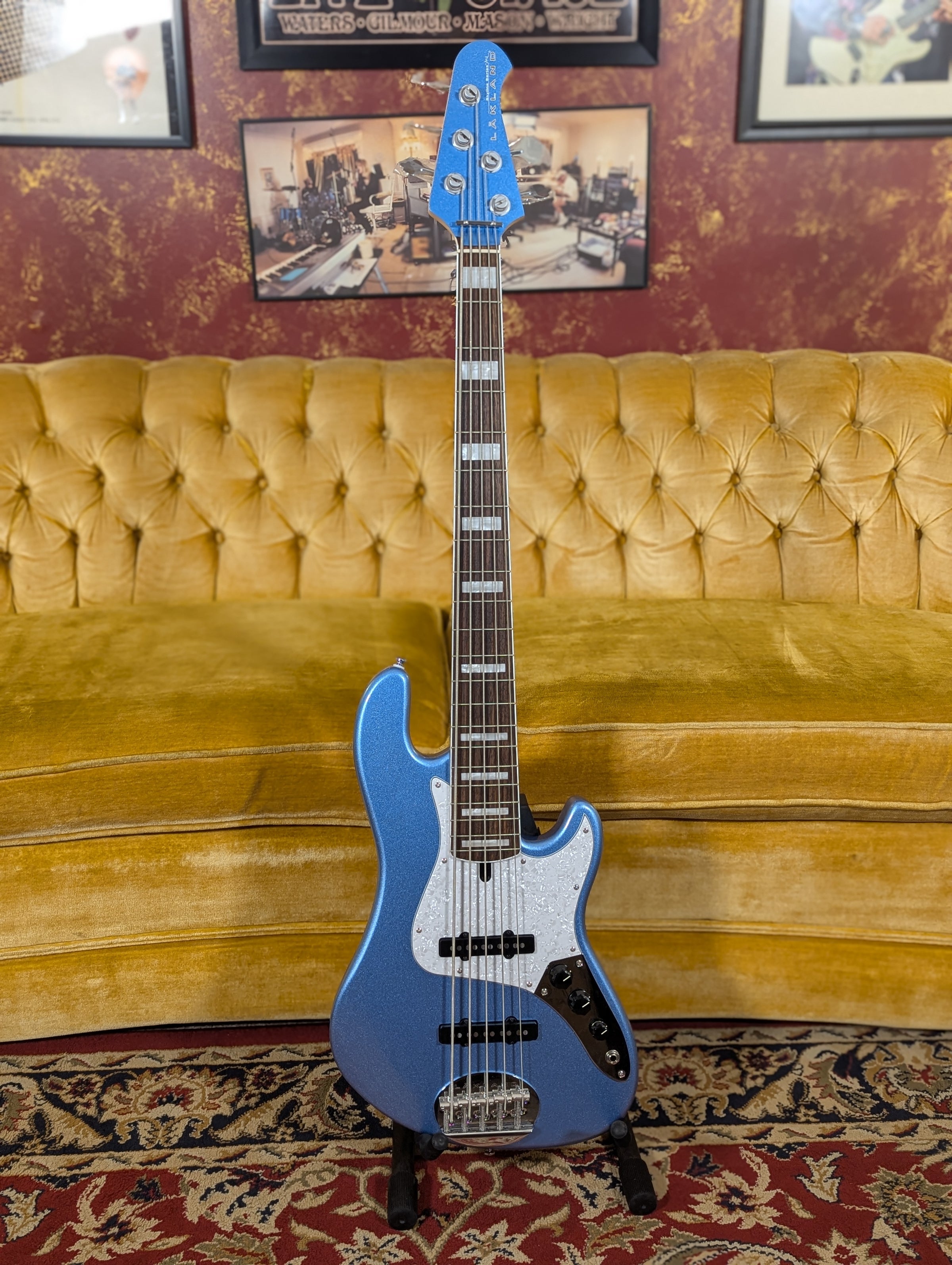 Lakland Skyline Darryl Jones DJ5 -5 String Bass - Lake Placid Blue