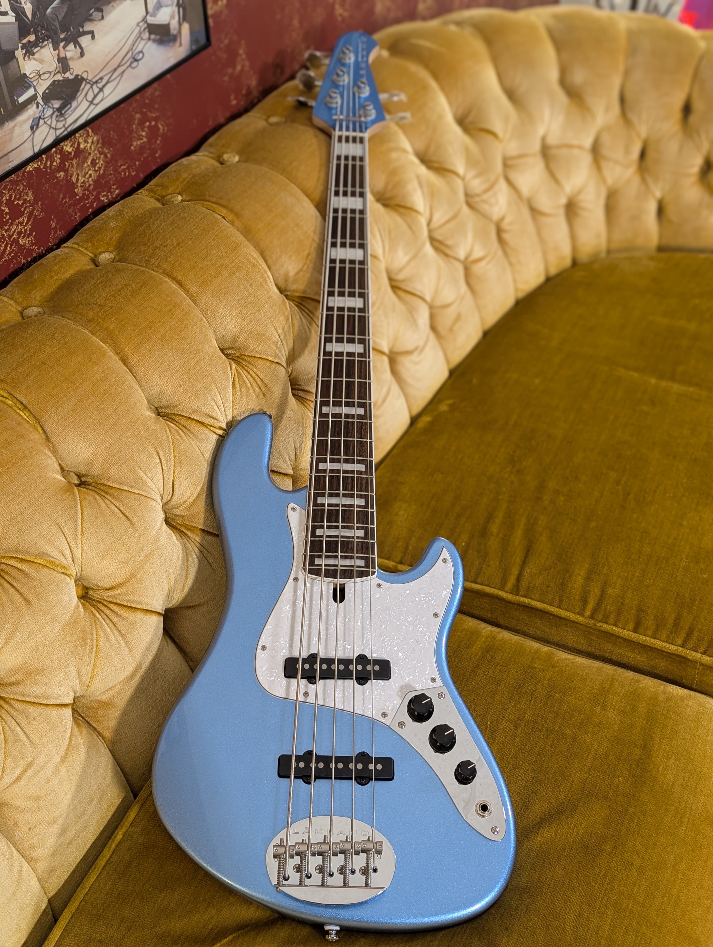 Lakland Skyline Darryl Jones DJ5 -5 String Bass - Lake Placid Blue