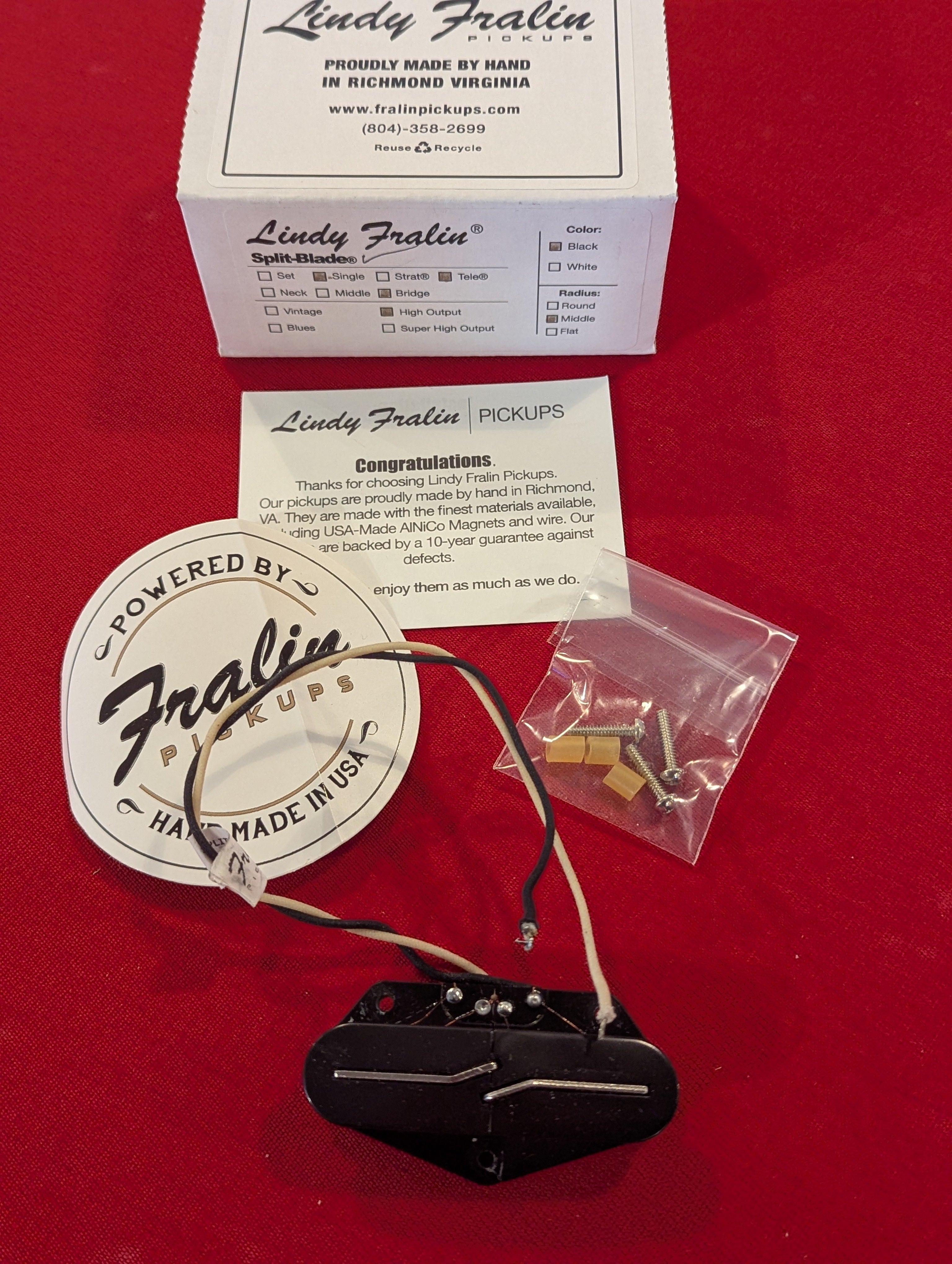 Lindy Fralin Split Blade - Single Bridge - Tele - High